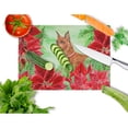 thumbnail image 2 of Miniature Pinscher Poinsettas Glass Cutting Board Large, 2 of 2