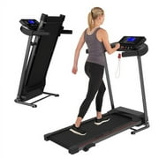 Folding Treadmill: 2.5 HP, 12% Auto Incline, 7.5 MPH Speed, 5-Inch LCD Display for Speed, Time, Distance, Calories, Heart Rate Monitoring. Maximum Weight 250 lbs. Perfect for Family Gym Use."
