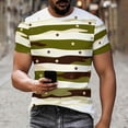 thumbnail image 2 of FRSASU Men's Colorful Camouflage Pattern T-Shirt Color Block Printed Tees, Summer Casual Crew Neck Short Sleeve Loose T-Shirts Camouflage, 2 of 9