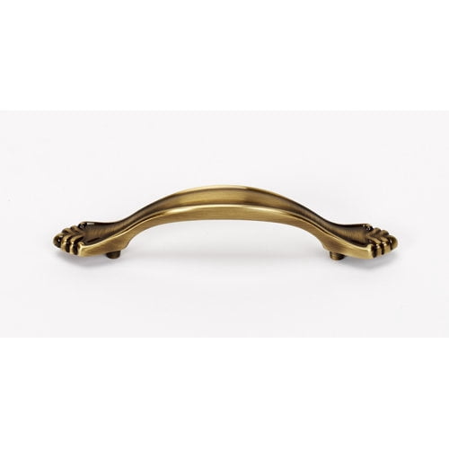 Alno A1456-35-PA Bella 3-1/2" Cabinet Pull Polished Antique