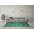 thumbnail image 3 of Ahgly Company Indoor Rectangle Oriental Turquoise Blue Industrial Area Rugs, 5' x 8', 3 of 4