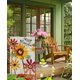 thumbnail image 5 of Bandera de jardín con flores de verano de 30,5 x 45,7 cm, doble cara, diseño de girasol y margaritas, ideal para exteriores, decoración de temporada para primavera, granja, vacaciones al aire libre., 5 of 8