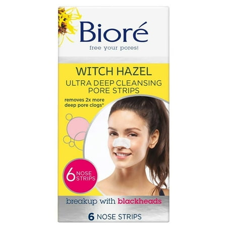 Biore Ultra Deep Cleansing Pore Strips, 6 Count (Packaging May