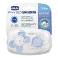 thumbnail image 1 of Chicco Chupones PhysioForma Comfort Azul 0-6M 2 Pzas Chicco PhysioForma, 1 of 8