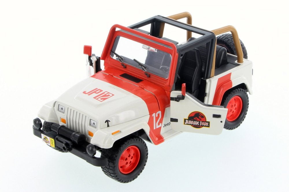 1992 Classic Jeep Wrangler Off Road, White JADA Toys 97812 1/24