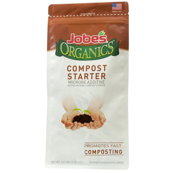 Jobe's Organics Fast Acting YPF5 Granular Fertilizer Compost Starter, Easy Plant Care Compost Accelerator, 4 lbs Bag