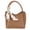 Tan, variant on Synthetic Leather Shoulder Handbag with Coordinating Scarf (Women)
