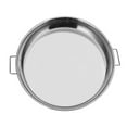 thumbnail image 2 of 1PC Home Kitchen Stainless Steel Plate Simple Baking Cake Food Plate with Ear, 2 of 9