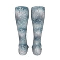 thumbnail image 6 of Rateoe enchanted winter snowflake holly print Women's Men's Novelty 20in Crew Socks Cotton Socks Knee High Socks for Walking,Running,Nurses,Pregnancy-One Size, 6 of 8