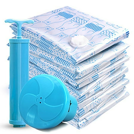 10pcs Travel Vacuum Storage Bags For Clothes Comforters Blankets