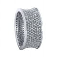 thumbnail image 3 of 3Ct Round Cut Natural Diamond 7Row Women's Concave Anniversary Wedding Eternity Band Solid 10k Gold GH SI1, 3 of 3