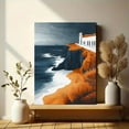 thumbnail image 6 of Coastal House Canvas Print/Wall Art， Perfect for Living Room， Office， Hotel， and Restaurant Decoration., 6 of 8
