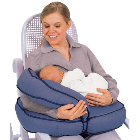 Leachco Natural Boost Adjustable Nursing Pillow Denim