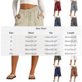 thumbnail image 3 of CheerKidz Women's Summer Loose Short Pants Drawstring Elastic Waist Pockets Lightweight Breathable Comfy Shorts for Travel Fashion Casual, 3 of 6