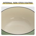 thumbnail image 6 of 6QT Enameled Cast Iron Dutch Oven with Upgraded Textured Handles, Heavy-Duty Cookware, Nonstick Cookware for Baking, Stewing, Braising and Roasting, Green, 6 of 9
