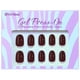 thumbnail image 5 of Gel ovalado corto de otoño BtartBox de Press On Nails, rojo oscuro, 5 of 7