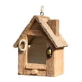 thumbnail image 2 of Casa para pájaros para exteriores, nido para pájaros, decoración decorativa para pájaros, refugio para aves, caja de cría para jardín, patio de loros Forma de la casa, 2 of 8