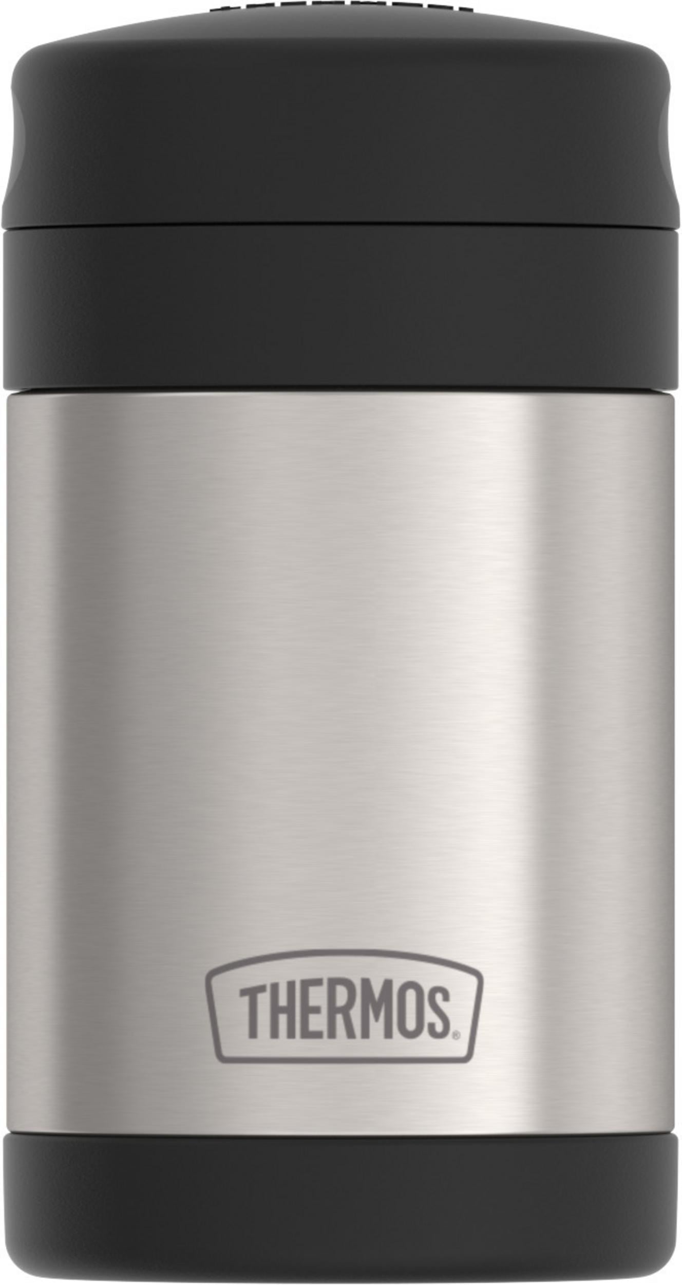 Thermos Sportsman 16 oz stainless steel food jar With foldable Spoon 5.5”  Tall