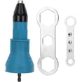 thumbnail image 2 of Kit Adaptateur Rivets Alimenté par Perceuse : Convertit les Perceuses Pneumatiques/sans Fil en Rivets Professionnels en Quelques Secondes / Inclut 4 Buses (2.4mm, 3.2mm, 4.0mm, 4.8mm), Clé Hexagonale, Poignée Auxiliaire & Boîte de Rangement, 2 of 6