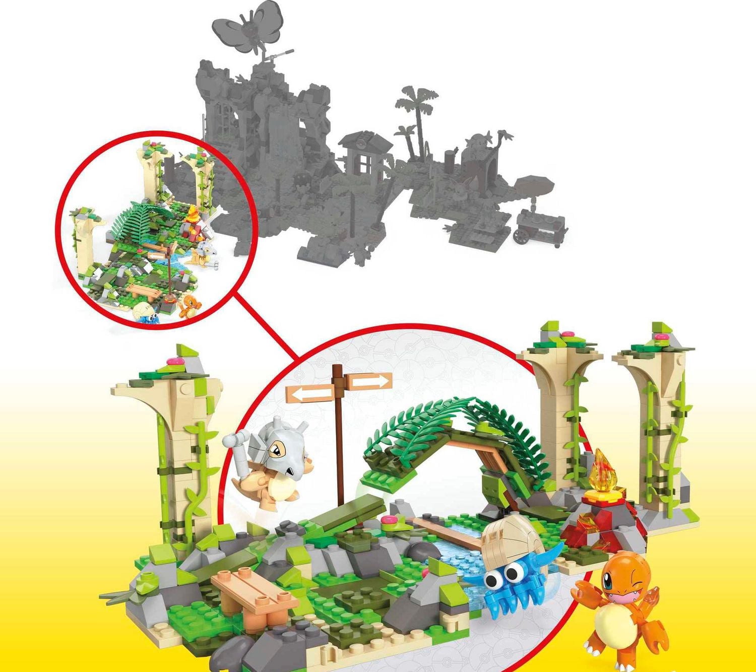 MEGA Pokémon Jungle Ruins building set - 464 pcs