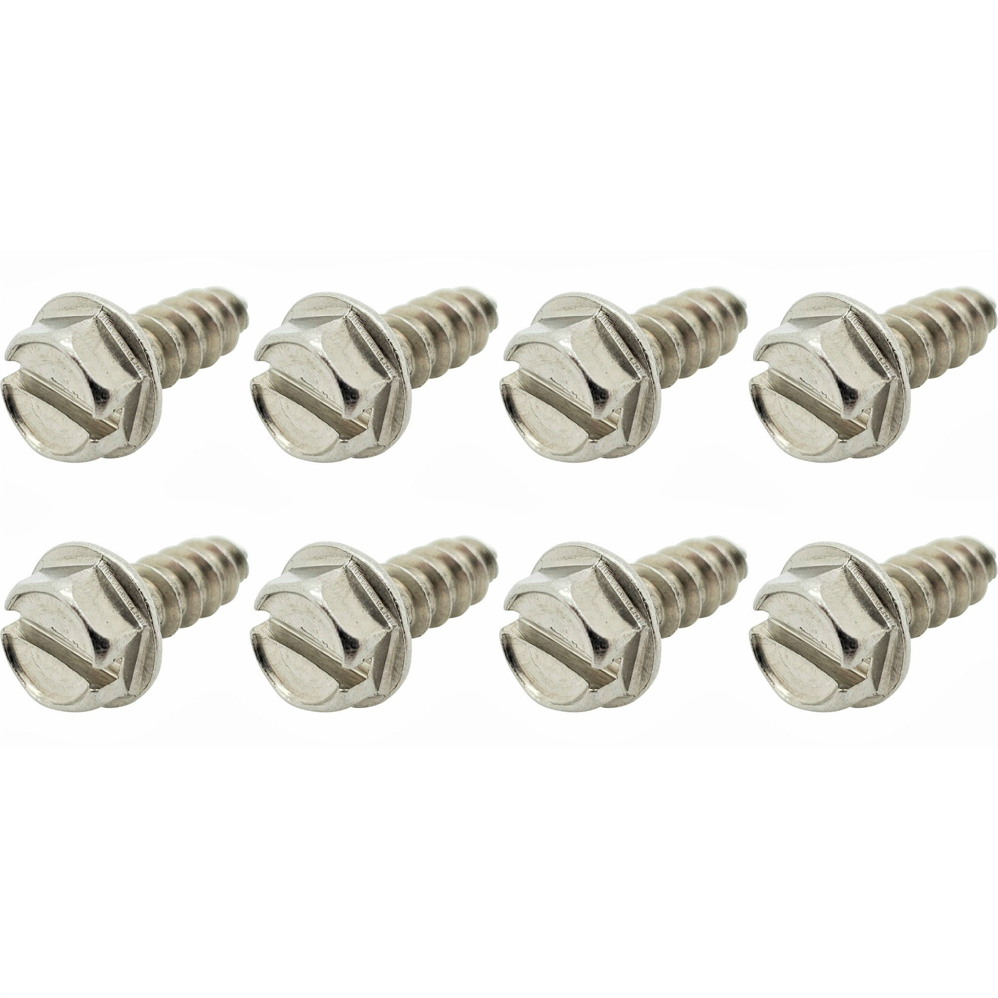 Eight (8) Stainless Steel License Plate Screws (BCP220)