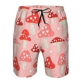 thumbnail image 4 of Disketp Men'S Swim Trunks Hawaiian Breathable Surf Beach Swimsuits Mesh Lining Beach Shorts With Pockets-Cute Mushroom1, 4 of 9