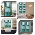 thumbnail image 7 of Abstract Modern Art Window Privacy Film Watercolor Green Geometric Theme Decorative Glass Window Film UV Blocking Static Cling Non-Adhesive Sticker Covering for Home Door 17.7 x 39.3 inches, 7 of 7