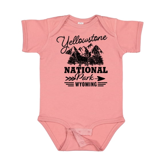 Inktastic Wyoming Yellowstone National Park Boys or Girls Baby Bodysuit