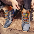 thumbnail image 3 of Men's Sneakers Lightweight Hiking Shoes for Outdoor Running Adventure Comfortable Walking Non Hand Drawn Design Sneakers, 3 of 4