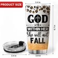 thumbnail image 6 of God Says You Are Tumbler With Lid 20oz Christian Gifts For Women Faith Theme Gifts God Is Within Her She Will Not Fall Stainless Steel Coffee Cup 20oz Glitter Leopard Rainbow, 6 of 6