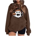 thumbnail image 2 of Amzcrzy Chandails en Molleton pour Femmes Halloween Chandail en Molleton Mode Imprimé Ample Manches Longues Blouse Col Rond Chandails en Molleton Sans Capuche Chandails en Molleton pour Femmes Chandails en Molleton et Chandails à Capuchon TG, 2 of 4