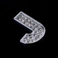 thumbnail image 2 of 3D DIY Rhinestone Diamante de Número de de de Emblema Insignia de Color Pta Decoración Accesorio Decorativo J perfecl Emblema de diamantes de imitación de letra, 2 of 8