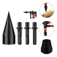thumbnail image 6 of 2 Sets Firewood Kindling Splitter Screw Rechargeable for Drill Black, 6 of 8