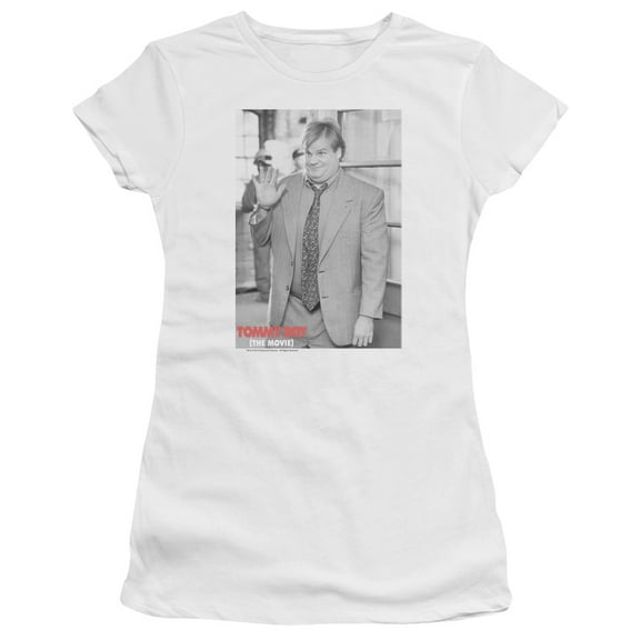 Tommy Boy Square Junior Women's T-Shirt Sheer White