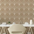 thumbnail image 2 of Ambesonne Art Deco Peel & Stick Wallpaper for Home, Pale Brown Vintage Shells, 13"x36", Pale Brown and White, 2 of 5