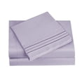 thumbnail image 5 of HC Collection 1800 Series Egyptian Quality 4 Piece Bed Sheet and Pillowcase Set, Double Brushed Microfiber Bedding, Full, Lavender, 5 of 8