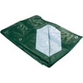 thumbnail image 1 of Kleton Polyethylene Tarp, Industrial Green/Silver, 8 x 10 Feet, 9 Mils Thick, 1 of 1