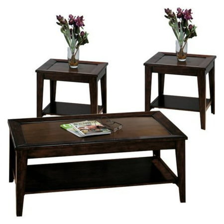 Jofran Framingham Copper Inlay Coffee and End Table Set