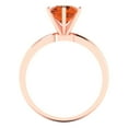 thumbnail image 4 of Clara Pucci 14K Rose Gold 1.5ct Tourmaline Solitaire Ring for Women, 4 of 8