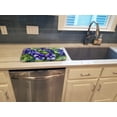 thumbnail image 3 of Rhode Island Violets in Watercolor Dish Drying Mat 14 in x 21 in, 3 of 5