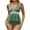 Green Bikini Tankini Clearance, variant on Tankini Sets for Women Two-Piece Swimsuit Lace Up Camis Bodycon Swing Short Skirt with Built-In-Bra and Hipster Swimwear Bottom Mothers Day Gifts