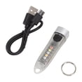thumbnail image 1 of Mini llavero linterna portátil mini USB recargable al aire libre luz fuerte impermeable llavero antorcha, 1 of 14