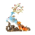 thumbnail image 4 of Estatua de alce Escultura animal Estante para vino Resina Decoración Feng Shui Adorno de escritorio para Azul, 4 of 9