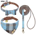 thumbnail image 2 of Collar de perro 3 uds y pajarita para perro con campana, pañuelo para perro, collar de piel para perro, 2 of 5