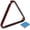Burgundy, variant on Solid Wood Pool Ball Rack Billiard Ball Triangle Rack, Pool Table Ball Holder Positioning Rack,2-1/4" Pool Ball Rack