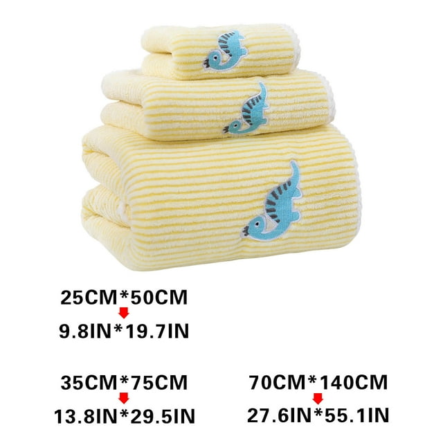 Dvkptbk Home Essentials Coral Velvet Set Little Dinosaur Series Soft Water Absorbent Mother Set Scarf Apartment Essentials
