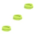 thumbnail image 4 of Jumpingount 10 piezas de bandas para el cabello mixtas Topknot sólido protector grueso coleta titular sin costuras accesorios para niños amarillo Type1 NO1, 4 of 6