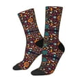 thumbnail image 1 of Balery Colorful Mexican2 Calcetas Largas con Estampado para Hombre y Mujer – Suaves y Transpirables, Talla Única (US 5-11), 1 of 6