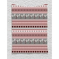 thumbnail image 1 of Floral Tapestry, Various Spring Flower Motifs on Striped Background Geometric Illustration, Wall Hanging for Bedroom Living Room Dorm Decor, Grey Pink Burgundy, by Ambesonne, 1 of 1