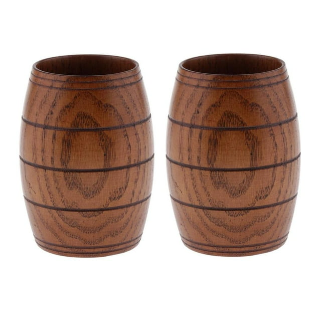 Taza de Cerveza de de 2 Piezas Taza de Té en apariencia de Barril Bar Casero Hecho Bebiendo 175 Ml